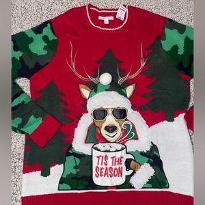 NWT Celebrate Together Ugly Christmas Sweater with pocket! Size XL